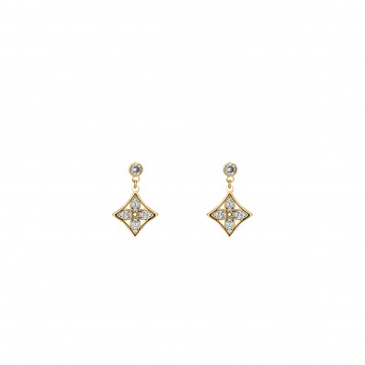 LOUIS VUITTON IDYLLE BLOSSOM EAR STUD, YELLOW GOLD AND DIAMOND - PER UNIT Q96169